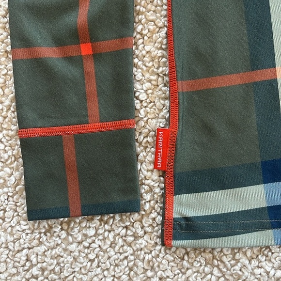 KARI TRAA Green Plaid Baselayer Size Small - Picture 6 of 11